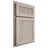 Shiloh Cabinetry Partial Overlay Reeded Malibu Poplar Plain Cut Seagull Door