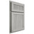 Shiloh Cabinetry Partial Overlay Reeded Malibu Poplar Plain Cut Stratus Door