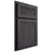 Shiloh Cabinetry Partial Overlay Reeded Malibu Red Oak Plain Cut Harbor Door