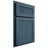 Shiloh Cabinetry Partial Overlay Reeded Malibu Red Oak Plain Cut Hudson Door