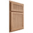 Shiloh Cabinetry Partial Overlay Reeded Malibu Red Oak Plain Cut Natural Door