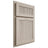 Shiloh Cabinetry Partial Overlay Reeded Malibu Walnut Plain Cut Seagull Door