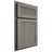 Shiloh Cabinetry Partial Overlay Reeded Malibu Walnut Plain Cut Thyme Door