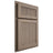 Shiloh Cabinetry Partial Overlay Reeded Malibu White Oak Plain Cut Almond Door