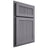 Shiloh Cabinetry Partial Overlay Reeded Malibu White Oak Plain Cut Cadet Door