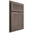 Shiloh Cabinetry Partial Overlay Reeded Malibu White Oak Plain Cut Clay Door