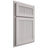 Shiloh Cabinetry Partial Overlay Reeded Malibu White Oak Plain Cut Cotton Door