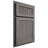 Shiloh Cabinetry Partial Overlay Reeded Malibu White Oak Plain Cut Flagstone Door