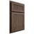 Shiloh Cabinetry Partial Overlay Reeded Malibu White Oak Plain Cut Mineral Door