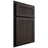 Shiloh Cabinetry Partial Overlay Reeded Malibu White Oak Plain Cut Morel Door