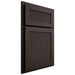 Shiloh Cabinetry Partial Overlay Reeded Malibu White Oak Plain Cut Morel Door
