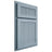 Shiloh Cabinetry Partial Overlay Reeded Malibu White Oak Plain Cut Sky Door