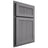 Shiloh Cabinetry Partial Overlay Reeded Malibu White Oak Plain Cut Sterling Door