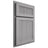 Shiloh Cabinetry Partial Overlay Reeded Malibu White Oak Plain Cut Stratus Door