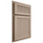 Shiloh Cabinetry Partial Overlay Reeded Malibu White Oak Plain Cut Straw Door