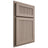Shiloh Cabinetry Partial Overlay Reeded Malibu White Oak Plain Cut Whitewash Door