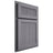 Shiloh Cabinetry Partial Overlay Reeded Malibu White Oak Quarter Sawn Cadet Door