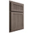 Shiloh Cabinetry Partial Overlay Reeded Malibu White Oak Quarter Sawn Clay Door