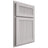 Shiloh Cabinetry Partial Overlay Reeded Malibu White Oak Quarter Sawn Cotton Door