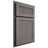 Shiloh Cabinetry Partial Overlay Reeded Malibu White Oak Quarter Sawn Flagstone Door