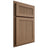 Shiloh Cabinetry Partial Overlay Reeded Malibu White Oak Quarter Sawn Medium Door