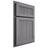 Shiloh Cabinetry Partial Overlay Reeded Malibu White Oak Quarter Sawn Sterling Door
