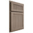 Shiloh Cabinetry Partial Overlay Reeded Malibu White Oak Rift Cut Almond Door