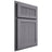 Shiloh Cabinetry Partial Overlay Reeded Malibu White Oak Rift Cut Cadet Door