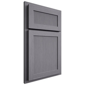 Shiloh Cabinetry Partial Overlay Reeded Malibu White Oak Rift Cut Cadet Door