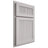 Shiloh Cabinetry Partial Overlay Reeded Malibu White Oak Rift Cut Cotton Door