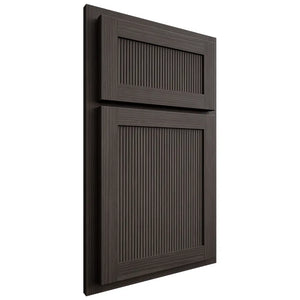 Shiloh Cabinetry Partial Overlay Reeded Malibu White Oak Rift Cut Creekside Door