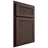 Shiloh Cabinetry Partial Overlay Reeded Malibu White Oak Rift Cut Dusk Door