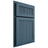 Shiloh Cabinetry Partial Overlay Reeded Malibu White Oak Rift Cut Hudson Door