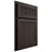 Shiloh Cabinetry Partial Overlay Reeded Malibu White Oak Rift Cut Morel Door
