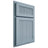Shiloh Cabinetry Partial Overlay Reeded Malibu White Oak Rift Cut Sky Door