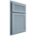 Shiloh Cabinetry Partial Overlay Reeded Malibu White Oak Rift Cut Sky Door