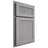 Shiloh Cabinetry Partial Overlay Reeded Malibu White Oak Rift Cut Stratus Door