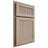Shiloh Cabinetry Partial Overlay Reeded Malibu White Oak Rift Cut Straw Door