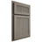 Shiloh Cabinetry Partial Overlay Reeded Malibu White Oak Rift Cut Thyme Door
