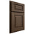 Shiloh Cabinetry Partial Overlay Richmond Alder Plain Cut Caviar Door