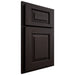 Shiloh Cabinetry Partial Overlay Richmond Alder Plain Cut Espresso Door