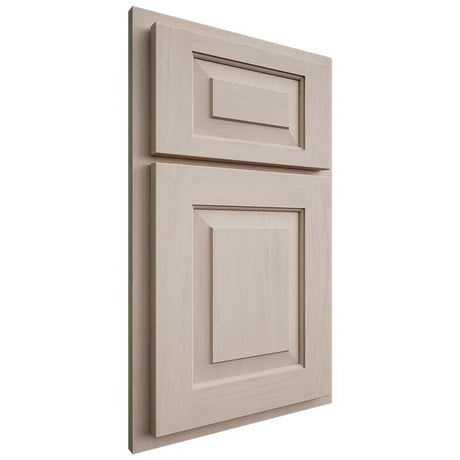 Shiloh Cabinetry Partial Overlay Richmond Alder Plain Cut White Sands Door