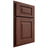 Shiloh Cabinetry Partial Overlay Richmond Cherry Plain Cut Bourbon Door