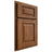 Shiloh Cabinetry Partial Overlay Richmond Cherry Plain Cut Carob Door