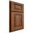 Shiloh Cabinetry Partial Overlay Richmond Hickory Plain Cut Burnt Sugar Door