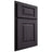 Shiloh Cabinetry Partial Overlay Richmond Hickory Plain Cut Harbor Door