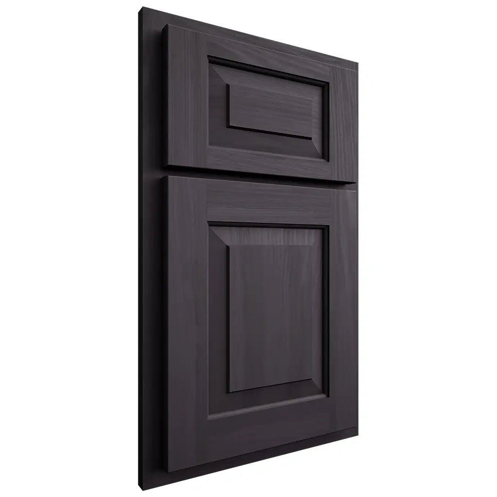 Shiloh Cabinetry Partial Overlay Richmond Hickory Plain Cut Harbor Door