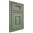 Shiloh Cabinetry Partial Overlay Richmond Hickory Plain Cut Moss Door
