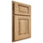 Shiloh Cabinetry Partial Overlay Richmond Hickory Plain Cut Natural Door