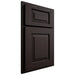 Shiloh Cabinetry Partial Overlay Richmond Maple Plain Cut Espresso Door